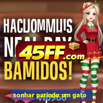 sonhar parindo um gato
